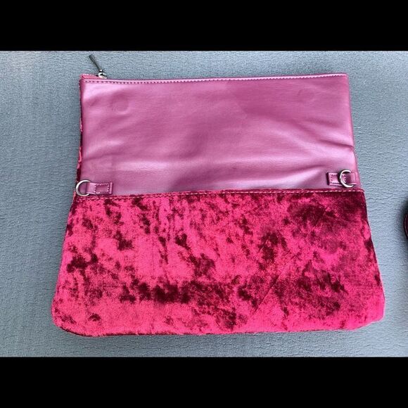 Sole Society Crushed Velvet Convertible Clutch - Picture 6 of 8